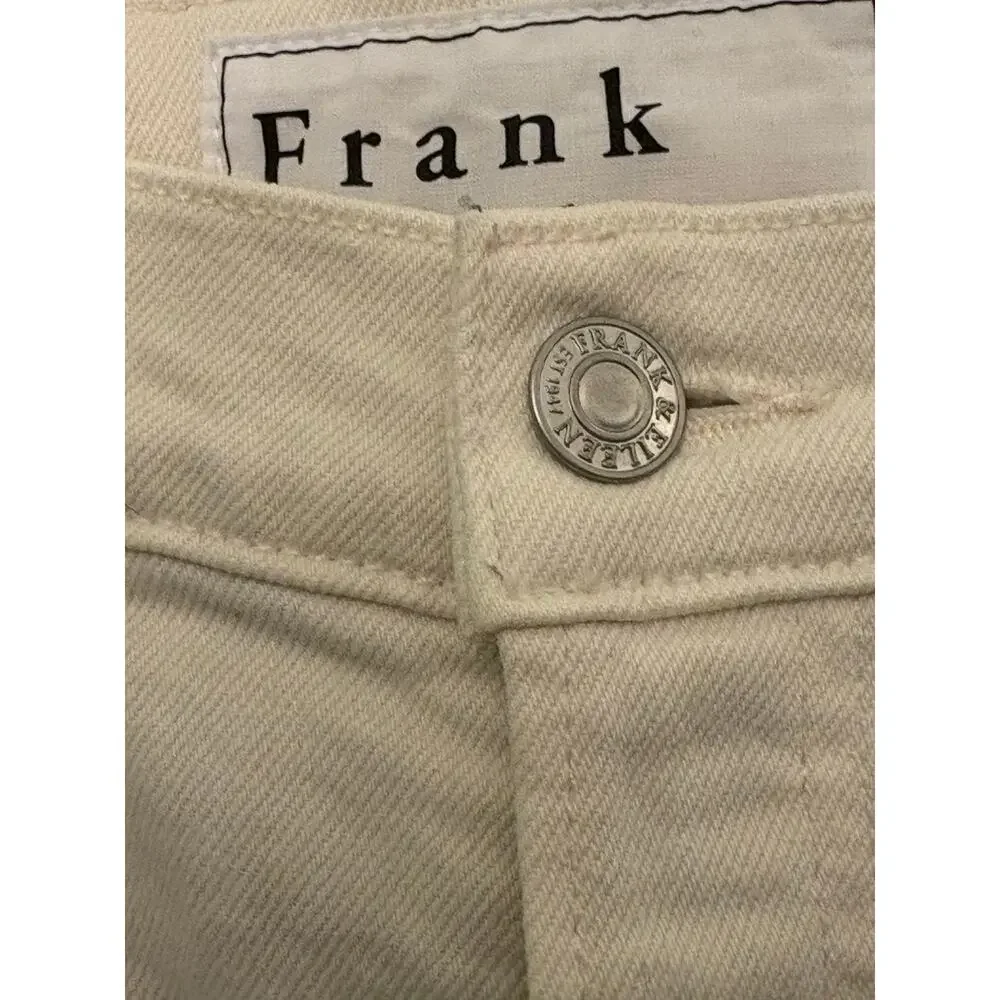Frank & Eileen White Monaghan Frayed Hem Jeans Size 29 - Picture 4 of 9
